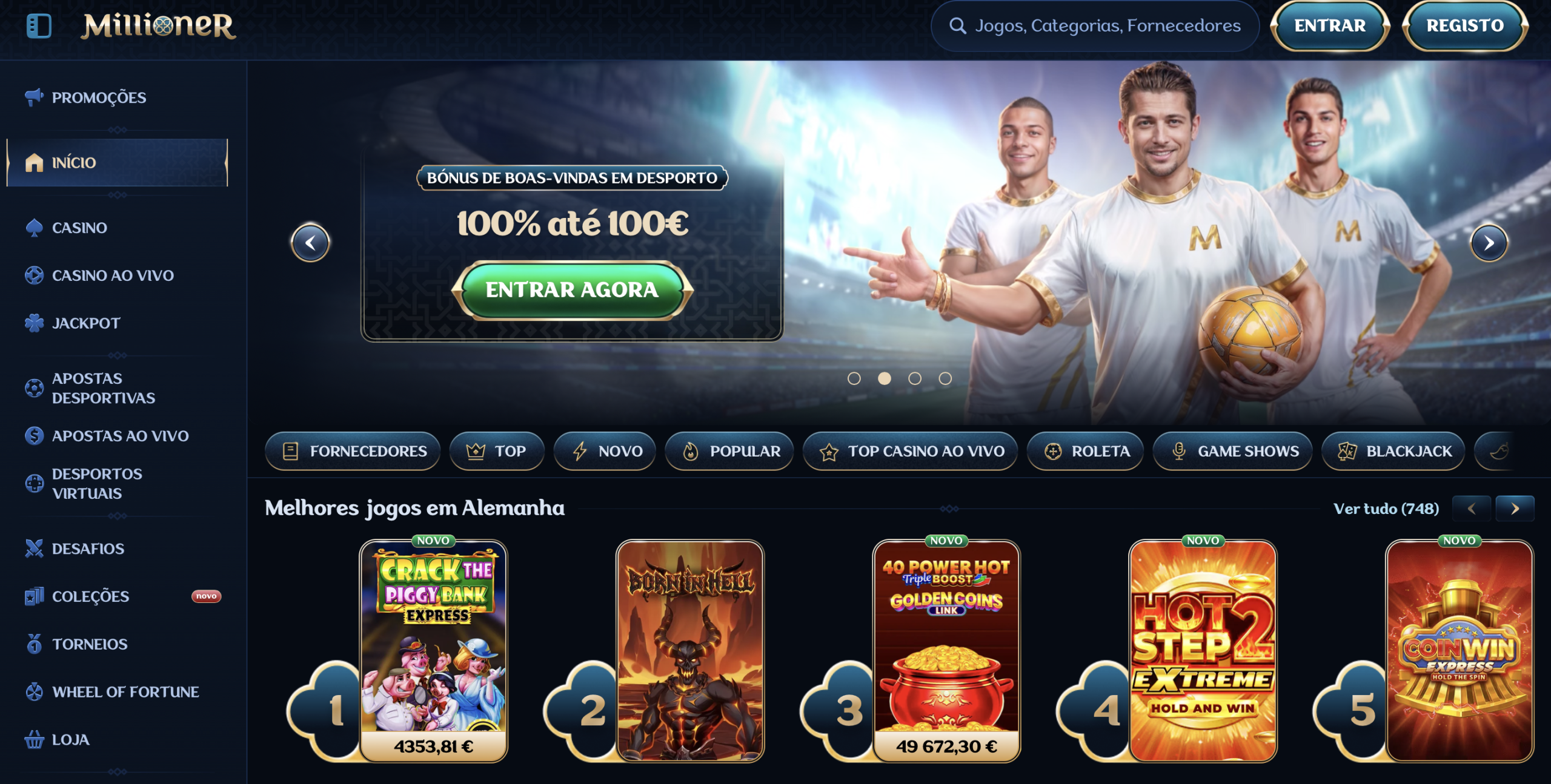Millioner Casino: Mais de 5.000 Jogos e Promoções Regulares