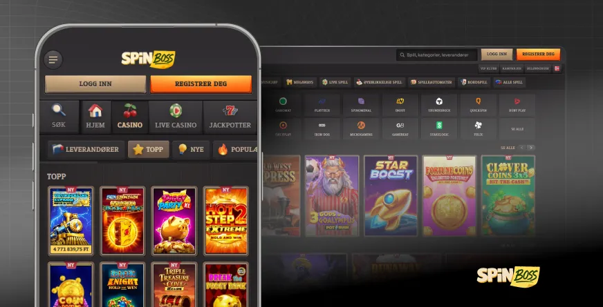SpinBoss: Bónus de 450% até 2.000€ e Mais de 4.000 Jogos